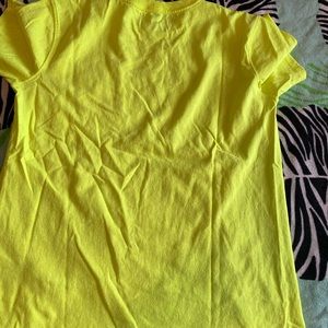 Neon yellow shirt size M